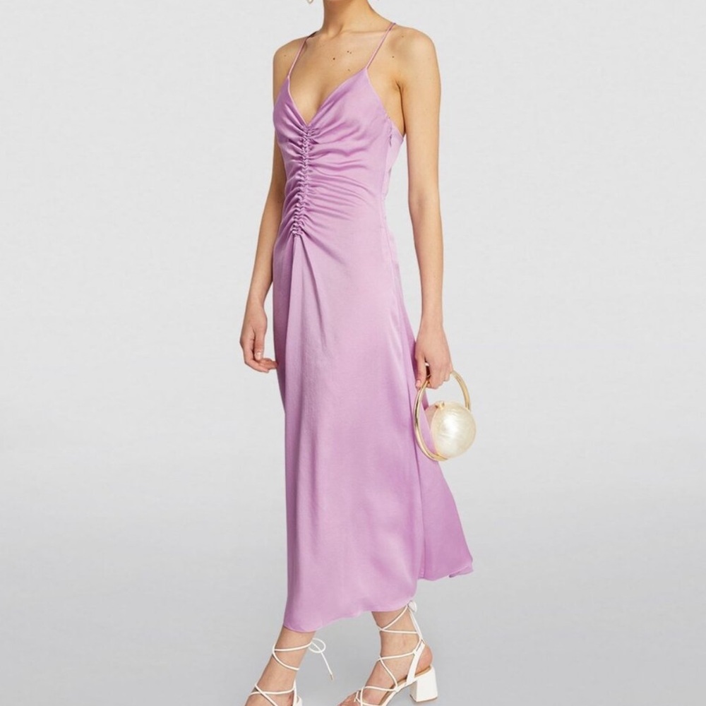 Sandro Praline Midi Slip Dress